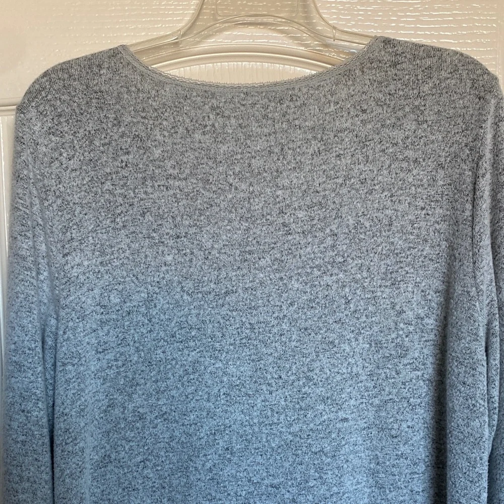 Soma Gray Long Sleeve V-Neck Sleep Dress - Picture 9 of 10